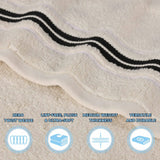 Sadie Zero Twist Cotton Absorbent Solid Hand Towel, Set of 6