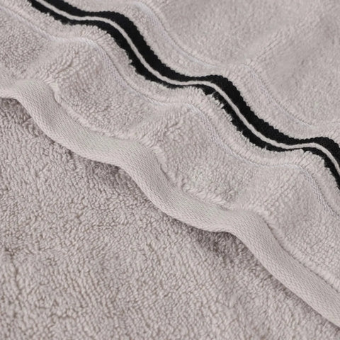 Sadie Zero Twist Cotton Absorbent Solid 6 Piece Towel Set