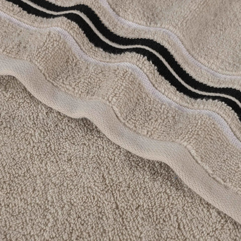 Sadie Zero Twist Cotton Absorbent Solid 6 Piece Towel Set