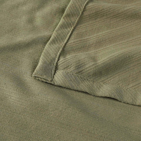 Milan Cotton Textured Jacquard Striped Lightweight Woven Blanket