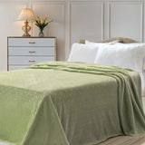 Fleece Plush Medium Weight Fluffy Soft Decorative Polka Dot Blanket