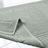 Egyptian Cotton Greek Key Infinity Border Bath Mat Set of 2