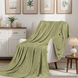 Fleece Plush Medium Weight Fluffy Soft Decorative Polka Dot Blanket