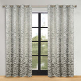 Leaves Room Darkening Washable Blackout Curtain Panels, Set of 2