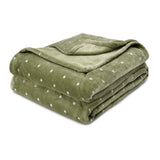 Fleece Plush Medium Weight Fluffy Soft Decorative Polka Dot Blanket