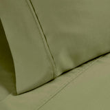 1200 Thread Count Cotton Rich Bed Sheet Set Solid Deep Pocket