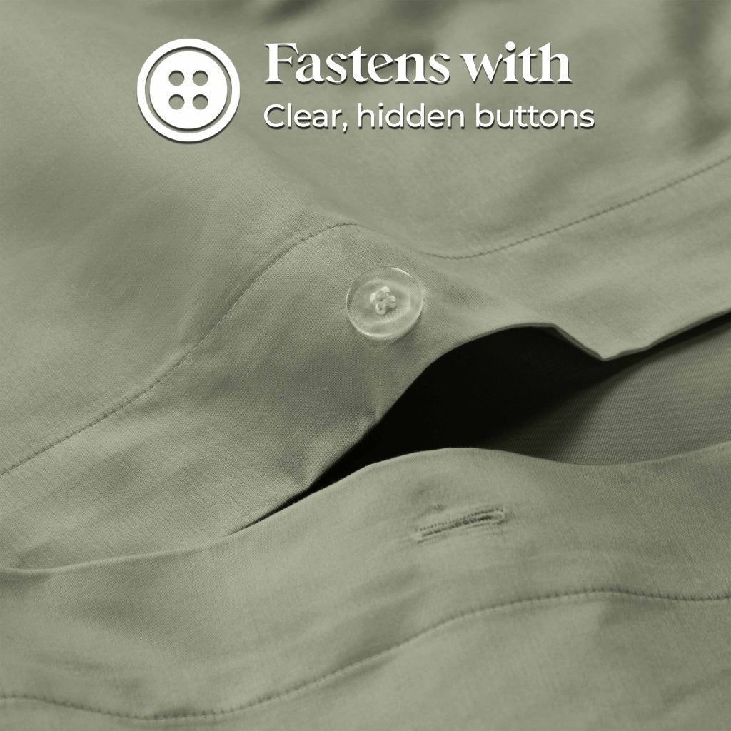 1200 Thread Count Egyptian Cotton Solid Duvet Cover Set