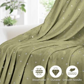 Fleece Plush Medium Weight Fluffy Soft Decorative Blanket Or Throw