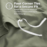 1200 Thread Count Egyptian Cotton Solid Duvet Cover