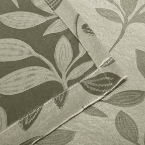Leaves Room Darkening Blackout Curtain Panel Sets 8 Pieces