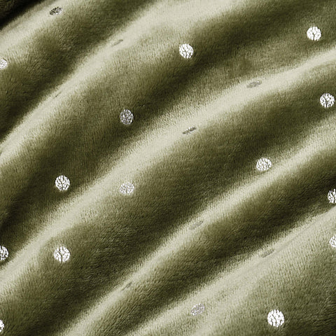 Fleece Plush Medium Weight Fluffy Soft Decorative Polka Dot Blanket