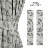 Leaves Room Darkening Washable Blackout Curtain Panels, Set of 2