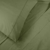 300 Thread Count 100% Cotton Sheet Set Percale Solid Deep Pocket