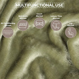 Superior Fleece Plush Medium Weight Fluffy Soft Decorative Throw