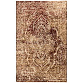 Salford Vintage Abstract Medallion Plush Indoor Area Rug Or Runner