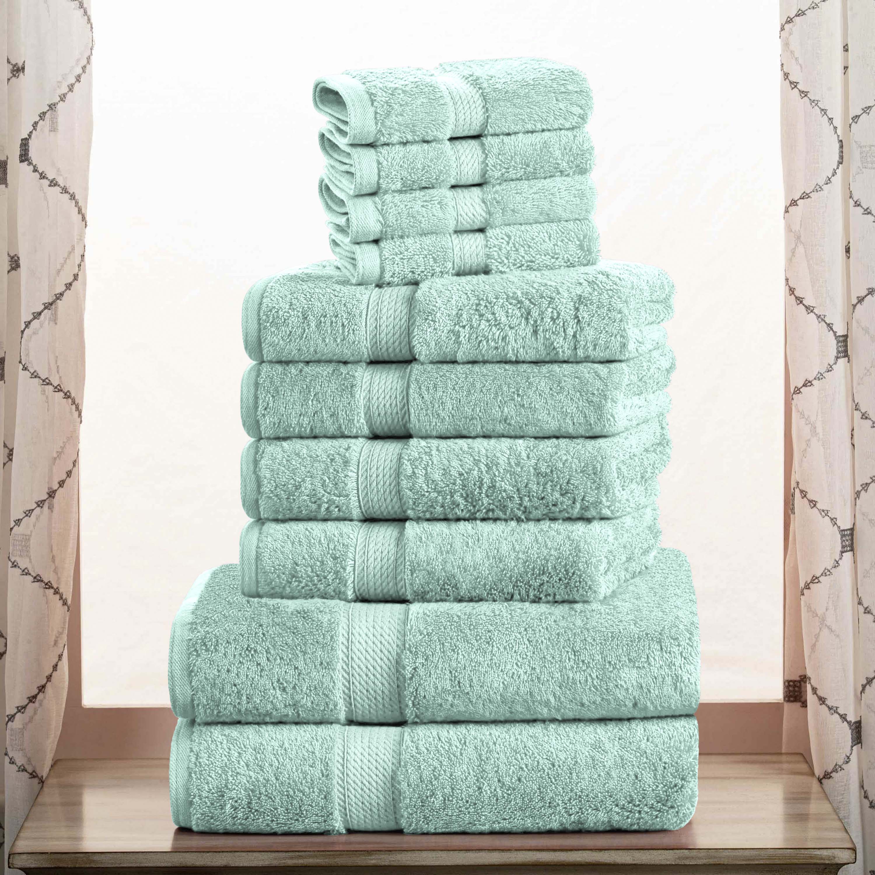 Madison Egyptian Cotton Pile Plush Heavyweight 10 Piece Towel Set