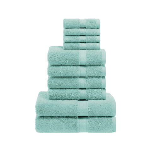 10-Piece Egyptian Cotton Plush Towel Set - Madison