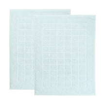 Nora Cotton Solid Absorbent Thick Checkered Washable Bath Mat Set of 2
