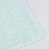 Nora Cotton Thick Solid Checkered Washable Bath Mat Set of 2
