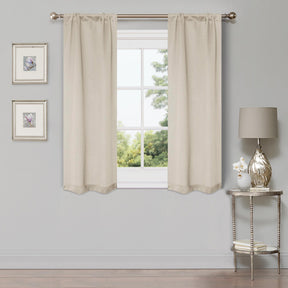 Modern Shimmer Washable Room Darkening Blackout Curtains, Set of 2