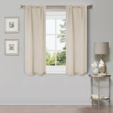 Modern Shimmer Washable Room Darkening Blackout Curtains, Set of 2