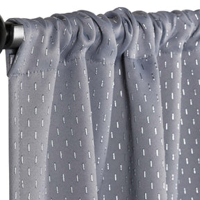 Modern Shimmer Washable Room Darkening Blackout Curtains, Set of 2