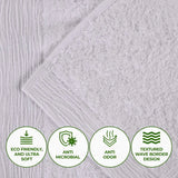 Rayon from Bamboo Eco-Friendly Fluffy Solid Hand Towel Set of 6