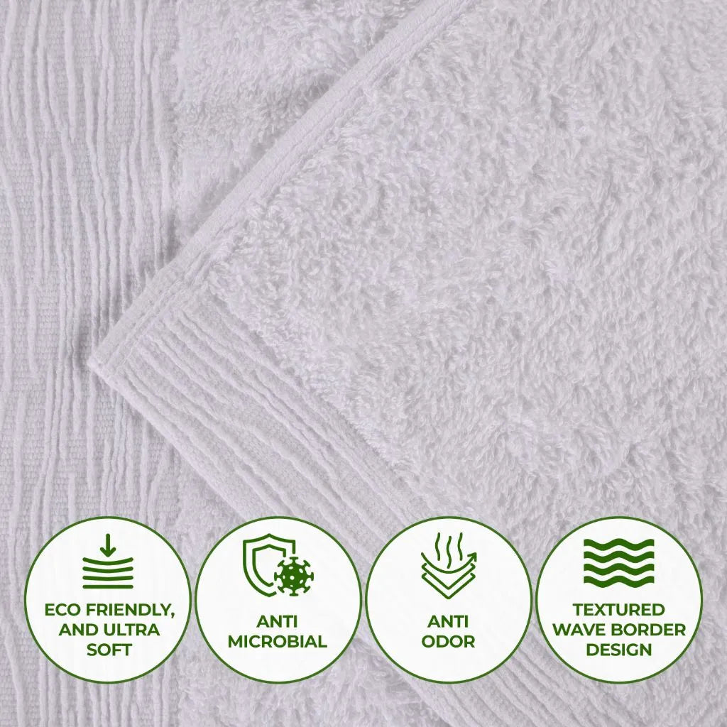 Rayon from Bamboo Eco-Friendly Fluffy Soft Solid Bath Sheet Set of 2