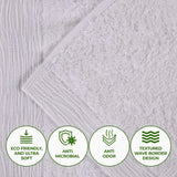 Rayon from Bamboo Eco-Friendly Fluffy Soft Solid Bath Sheet Set of 2