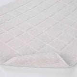 Nora Cotton Solid Absorbent Thick Checkered Washable Bath Mat Set of 2