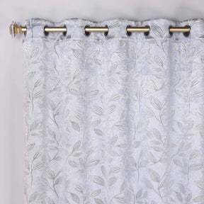 Leaves Room Darkening Grommet Blackout Curtain Panels, Set of 2