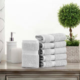 Egyptian Cotton Face Towel Set of 6 by Madison