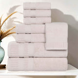 Zero Twist Cotton Towels 8 Piece Venice Collection