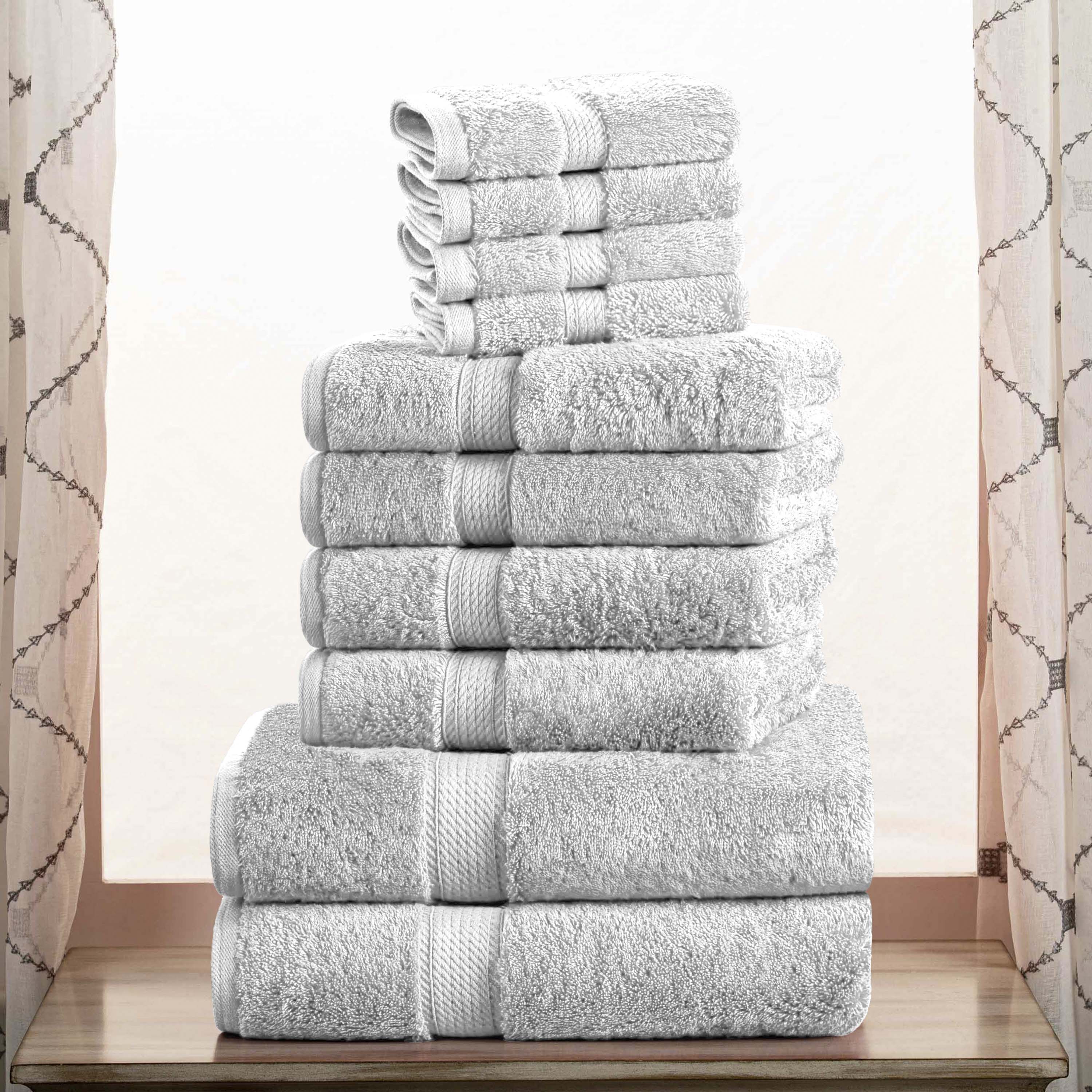 Madison Egyptian Cotton Pile Plush Heavyweight 10 Piece Towel Set