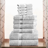 Madison Egyptian Cotton Pile Plush Heavyweight 10 Piece Towel Set