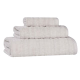 Mika Smart Twist Viscose Cotton Blend Textured Ribbed 3 Piece Set