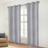 Classic Modern Solid Room Darkening Blackout Curtain Panels, Set of 2