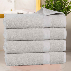 Cotton Highly Absorbent Eco-Friendly Quick Dry 4 Piece Bath Towel Set