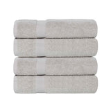 Cotton Highly Absorbent Eco-Friendly Quick Dry Bath Towel Set of 4
