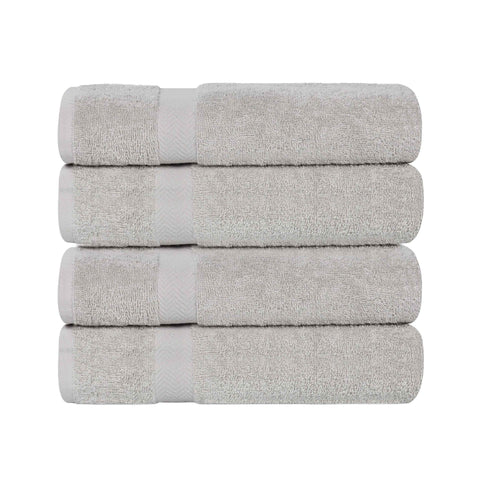 Cotton Highly Absorbent Eco-Friendly Quick Dry Bath Towel Set of 4