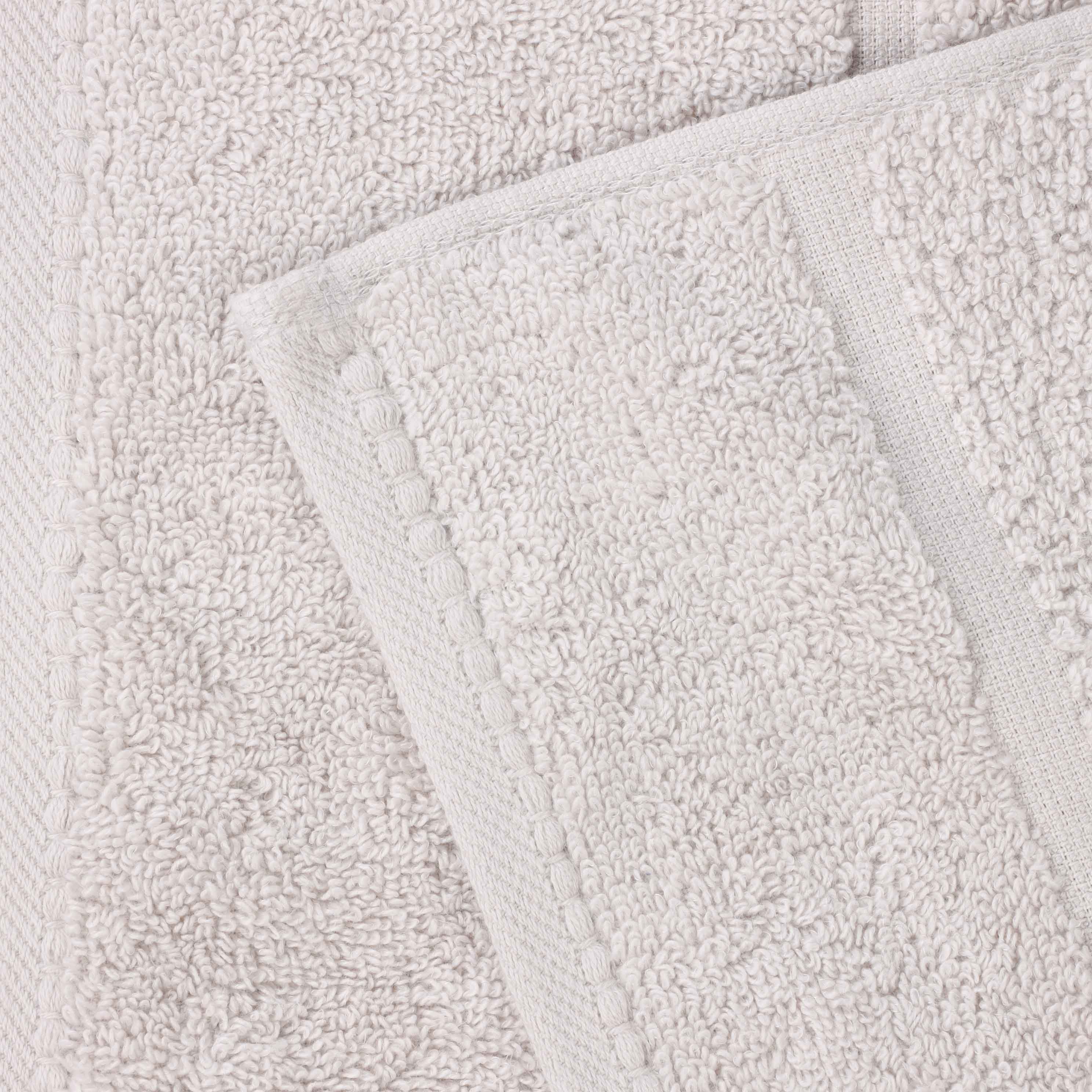 Mile Smart Twist Viscose Cotton Blend Solid 9 Piece Towel Set