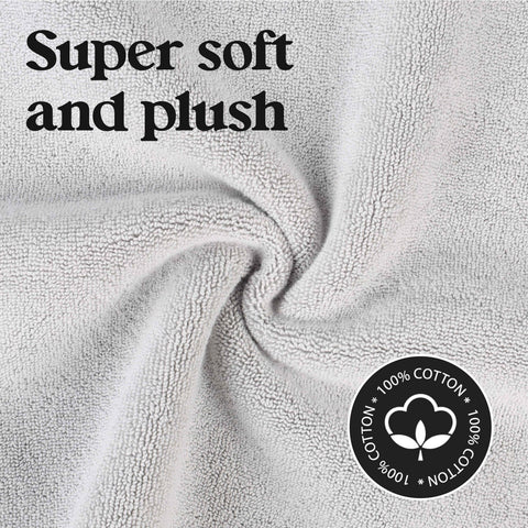 Leo Cotton Modern Absorbent Heavy Washable Bath Mat Set of 2