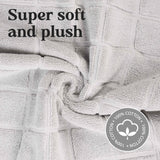 Nora Cotton Thick Solid Checkered Washable Bath Mat Set of 2