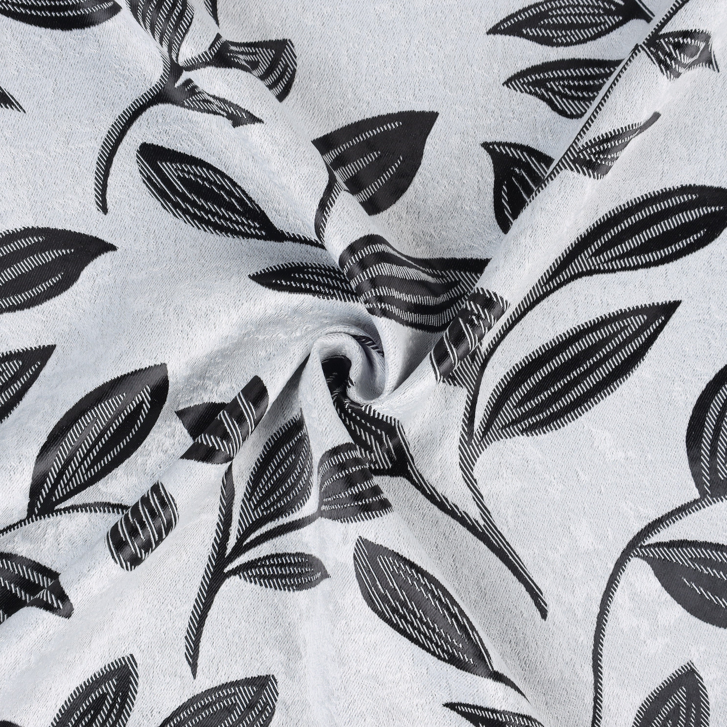 Leaves Room Darkening Washable Blackout Curtain Panels, Set of 2