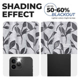 Leaves Room Darkening Washable Blackout Curtain Panels, Set of 2