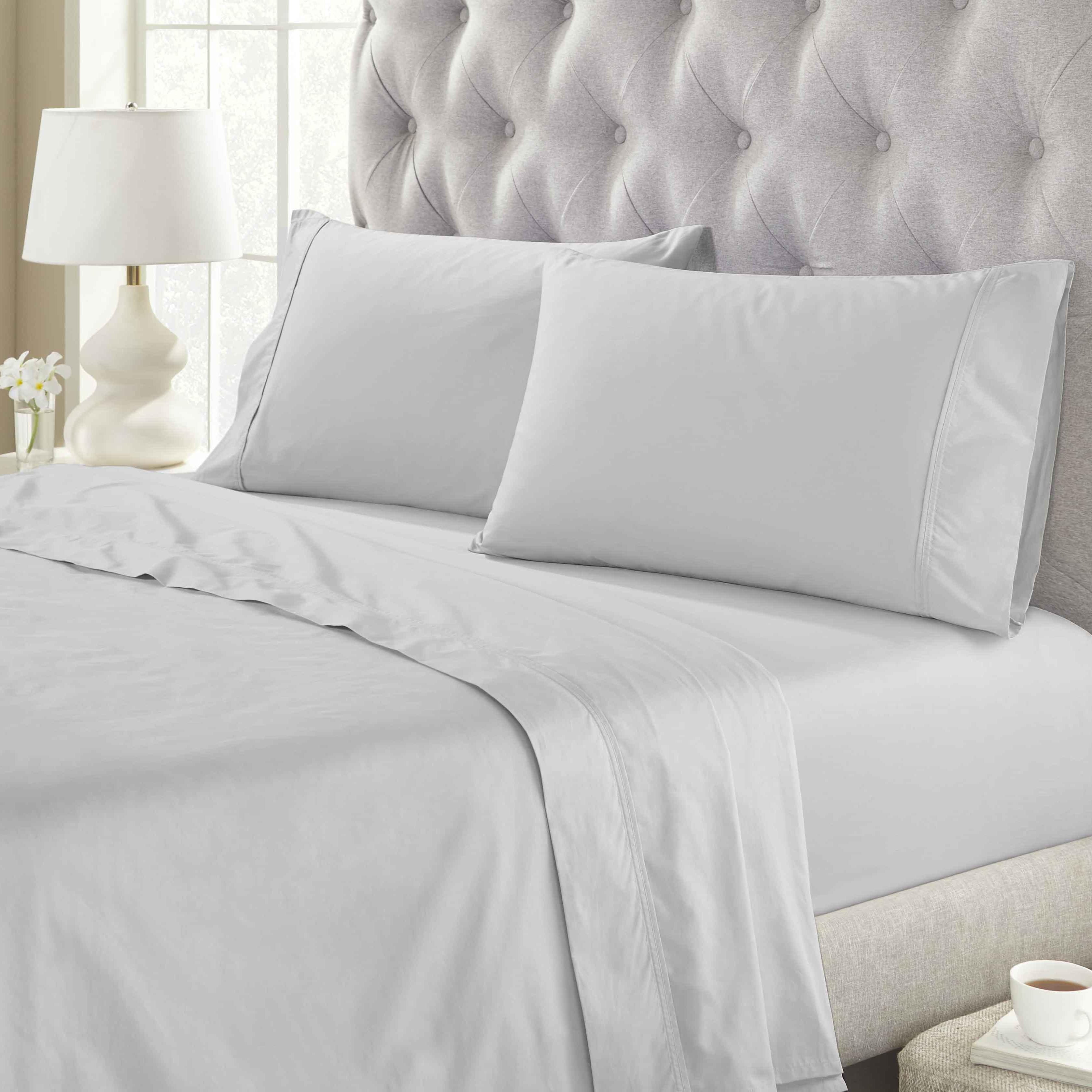 Gina Organic Cotton 300 Thread Count Percale Deep Pocket Bed Sheet Set