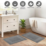 Egyptian Cotton Bath Mat Set of 2 Greek Key Infinity Border