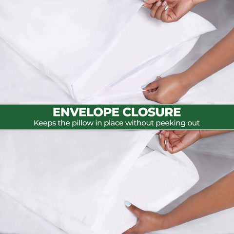 300 Thread Count Organic Cotton Percale Bed Sheet Sets - Deep Pocket
