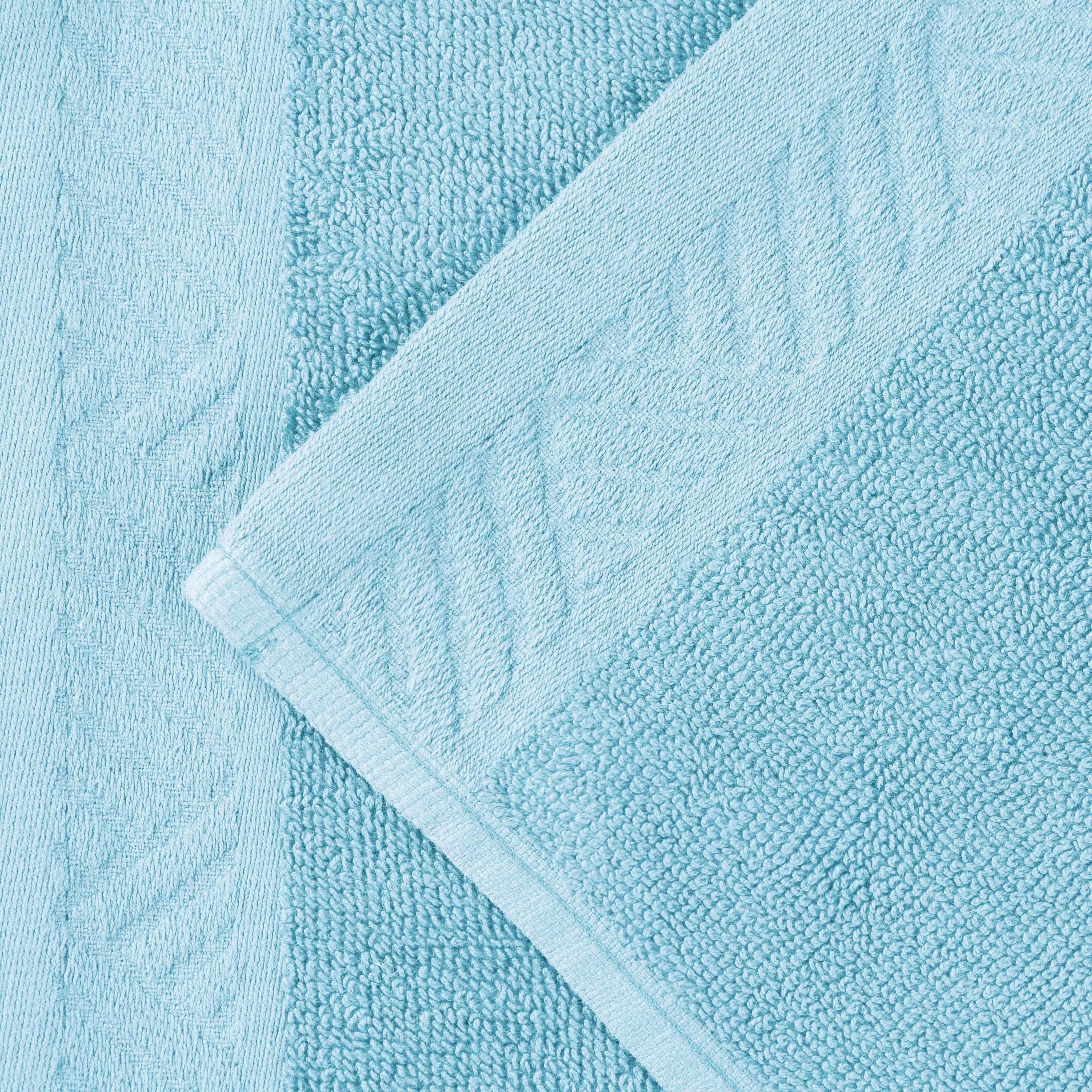 Basketweave Egyptian Cotton Solid 3 Piece Assorted Towel Set