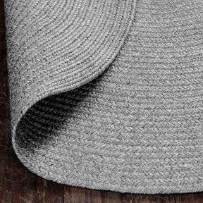 Bohemian Braided Indoor Outdoor Rugs Solid Round Area Rug